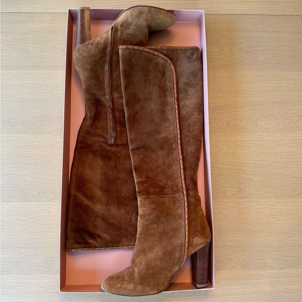 Sezane Tall Suede Boots (Gabriella)